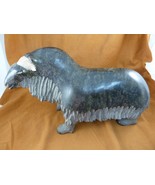 AKOX-5 RARE Vtg Newgaleak Qimirpik signed MUSKOX Serpentine FIGURINE Inu... - $2,386.01 CAD