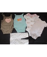 Newborn Girl Lot of 5 Carter, Wonder Nation an Gerber - £3.82 GBP