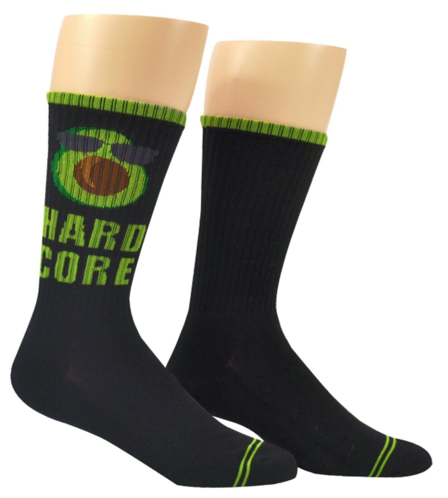 Sock House Co. Men's Hard Core Avocado Athletic Crew Sock - £7.85 GBP