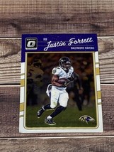 2016 Panini Donruss Optic #8 Justin Forsett Baltimore Ravens - $1.50