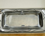 Lenox Metalware Vibe Bread Tray Metal Serveware 14.5&quot; Oblong in Original... - $34.64