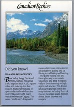Canadian Rockies Postcard Did You Know? Kananaskis Country w Message Por... - £3.64 GBP