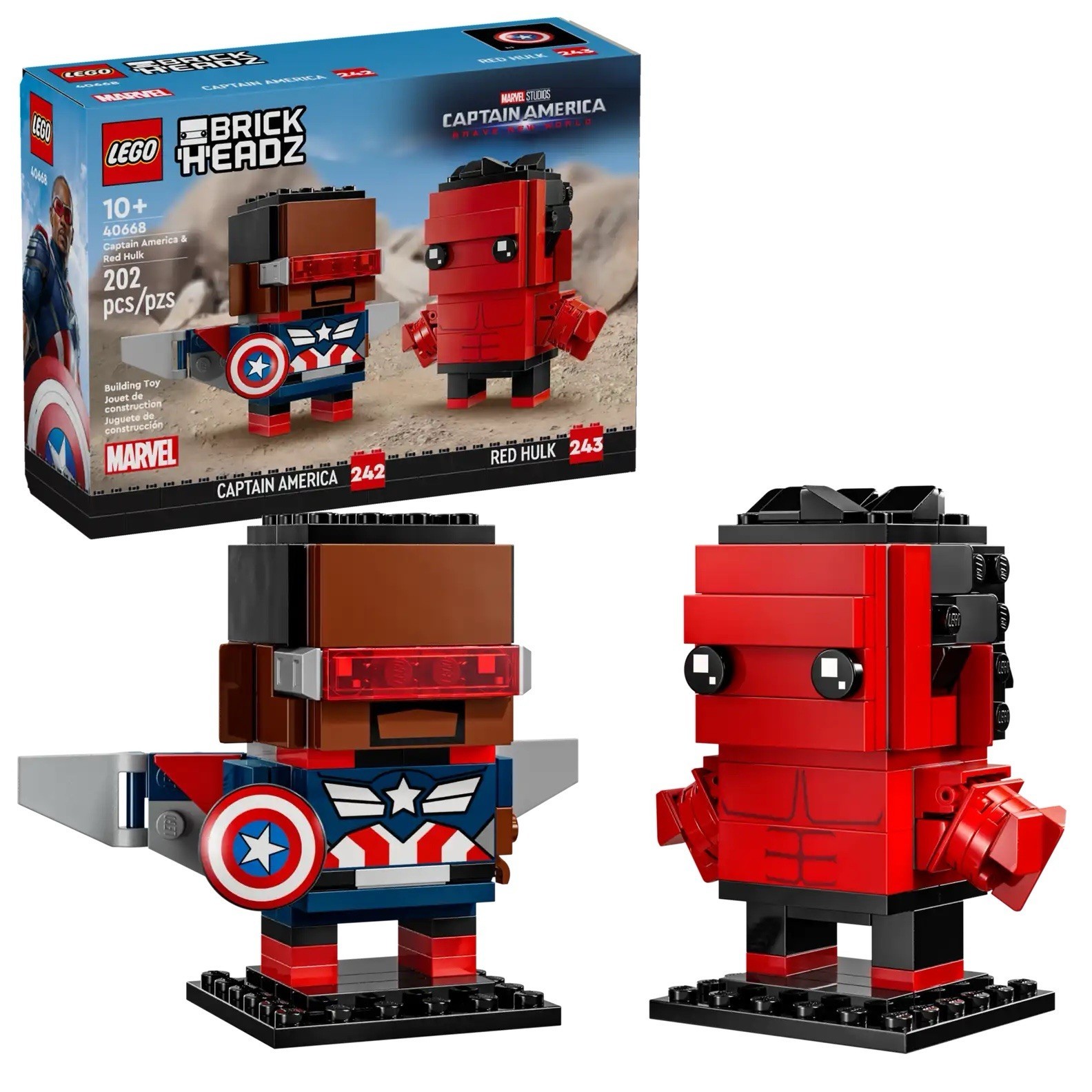 lego Captain America &amp; Red Hulk Figures - $16.99