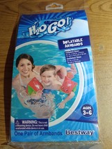 H2O GO Inflatable Watermelon Armbands Pool Kids Floaties age 3-6 - £1.59 GBP