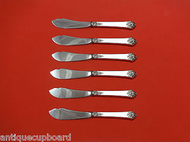 Castle Rose by Royal Crest Sterling Silver Trout Knife Set 6pc HHWS  Custom Made - £331.58 GBP