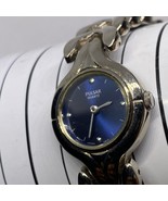 Ladies Pulsar Silver Tone Blue Dial Stainless Steel Watch Working New Ba... - $26.19