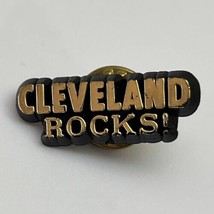 Cleveland Rocks Ohio City State Souvenir Tourism Lapel Hat Pin Pinback - $4.95