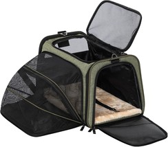 Expandable Cat Carrier Dog Carrier,Airline Approved Soft-Sided Portable Pet Trav - $49.99