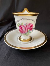 Antigüedad KPM Porcelana Taza Y Saucer Floral Y Gilded. Marcada Inferior - £220.79 GBP
