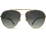 CHANEL Sunglasses 4279-B c.395/S8 Gold Crystals Aviators with Black Lenses - $261.58