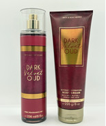 Bath Body Works Dark Velvet Oud Fine Fragrance Mist Body Cream 2pc Gift ... - $554.15 MXN