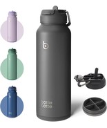 40oz Insulated Water Bottle with Straw Sport Stainless Steel Water Bottl... - £45.45 GBP