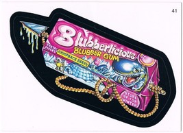 Wacky Packages Series 3 Blubberlicious Trading Card 41 ANS3 Sticker 2006... - $2.51