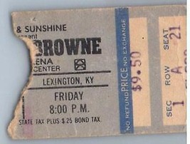 Jackson Browne Ticket Stub September 12 1980 Lexington Kentucky - £27.28 GBP