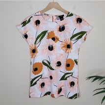 Ann Taylor Factory | Petite Floral Print Cap Sleeve Top, size XXSP - £13.61 GBP