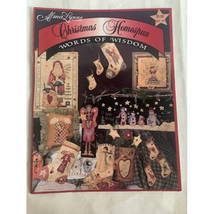 Alma Lynne Christmas Homespun words of wisdom cross stitch book - $6.49