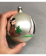 Antique Handblown Glass Christmas Ornament West Germany Native American - $20.82 CAD