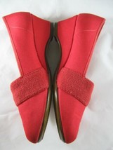 NOS Vtg Red Canvas Wedge Slip On 7 Shoes Anchor Sailing Daniel Green Outdorables - £7.90 GBP