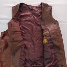 Rom-Blanexim Men’s Brown Leather Romanian Vest Size 54 image 11