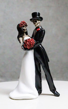 Ebros Day Of The Dead Wedding Dance Skeleton Figurine Cake Topper 6.25&quot;Tall - £19.44 GBP