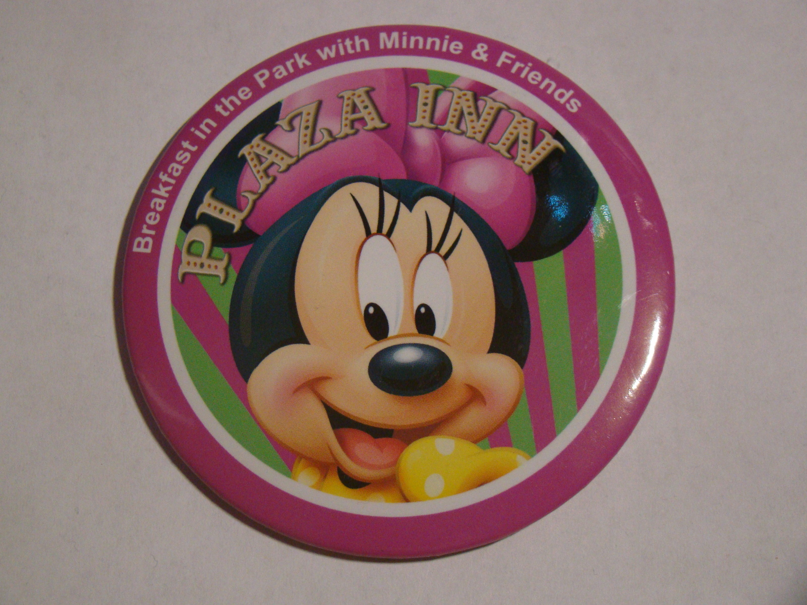 Breakfast in the Park with Minnie & Friends PLAZA INN Button - £6.27 GBP