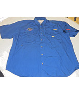 Florida Gators college short sleeve button front shirt Men&#39;s L Columbia ... - £20.15 GBP