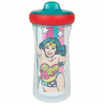 DC Comics Wonder Woman Retro 9oz Insulated Sippy Cup Multi-Color - £12.03 GBP