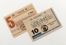 1947 Germany 5 Pfennig &amp; 10 Pfennig Notes Lot. Uncirculated. State Savin... - £102.74 GBP