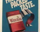 vintage 1991 Winston Print Ad  Advertisement Fresh Packed Taste pa1 - $6.92
