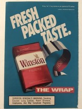 vintage 1991 Winston Print Ad  Advertisement Fresh Packed Taste pa1 - £5.50 GBP