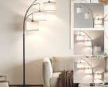 3 Lights Floor Lamp For Living Room, 78&quot; Tall Standing Lamp With Hanging... - $135.99