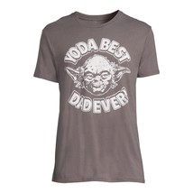 Star Wars Yoda Best Dad Ever T-Shirt Men&#39;s Size Small Short Sleeve Charcoal - £5.39 GBP