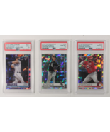 Lot Of 3 PSA Graded 2019 Topps Chrome Sapphire Edition Fletcher, Bauers,... - $377.72 CAD
