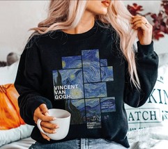 Vincent Van Gogh sweatshirt, Starry Night 1889 Gogh pullover, Van Gogh Art Retro - £34.43 GBP