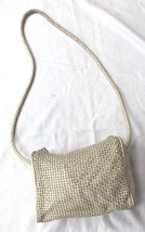 Vintage Crossbody Bag Off White Woven Leather Design  Purse  - $12.87