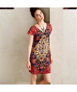 Anthropologie Maeve Sz S Pullover Mini Tunic Boho Dress Stretch V Neck - €26,32 EUR