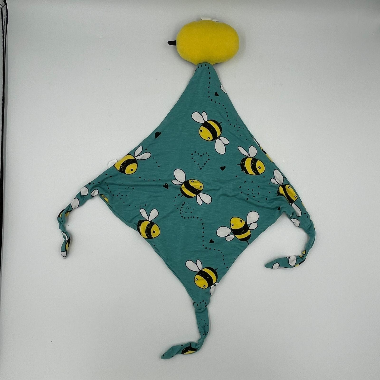 Little Sleepies Bamboo Teal Bee Lovey Item image 2