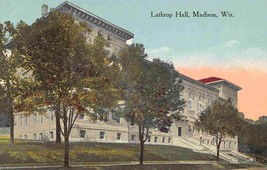 Lathrop Hall University of Wisconsin Madison 1910c postcard - $6.93