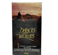 Dances With Wolves VHS Tape Sealed Vintage 90&#39;s 1991 Kevin Costner Best Picture - £7.12 GBP