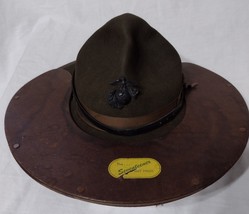 Marine Corps DI Campaign Cover Drill Instructor  Hat Vintage Over 60 Yea... - $2,795.99 MXN