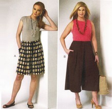 Misses Women&#39;s Pleated Tucked Culottes Connie Crawford Sew Pattern 3-16 - £7.85 GBP