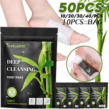 Detoxifying Wormwood Bamboo Charcoal Foot Patches Stress Relief  Metabol... - $13.99+