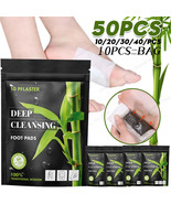 Detoxifying Wormwood Bamboo Charcoal Foot Patches Stress Relief  Metabol... - $13.99+