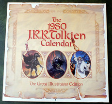 JRR Tolkien 1980 Calendar Good Condition - Ballantine Books (C)1979 Firs... - £7.52 GBP