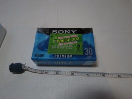 VHS-C Sony premium grade blank tape TC-30VHGL 30 min damaged case single - £7.76 GBP