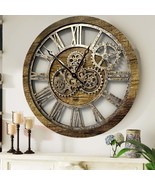 AMERICA LINE WALL CLOCK ROUND 24 INCH GOLD ANTIQUE - £134.43 GBP