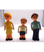 Little Tikes Dollhouse Mom Yellow Hair Dad Blue Shirt  Boy Brother White... - $32.67