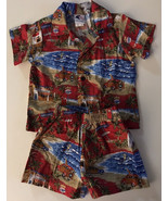 Nui Nalu Shorts Set Infant 24 Months (2) Multicolor Hawaiian Top &amp; Short... - $220.76 MXN