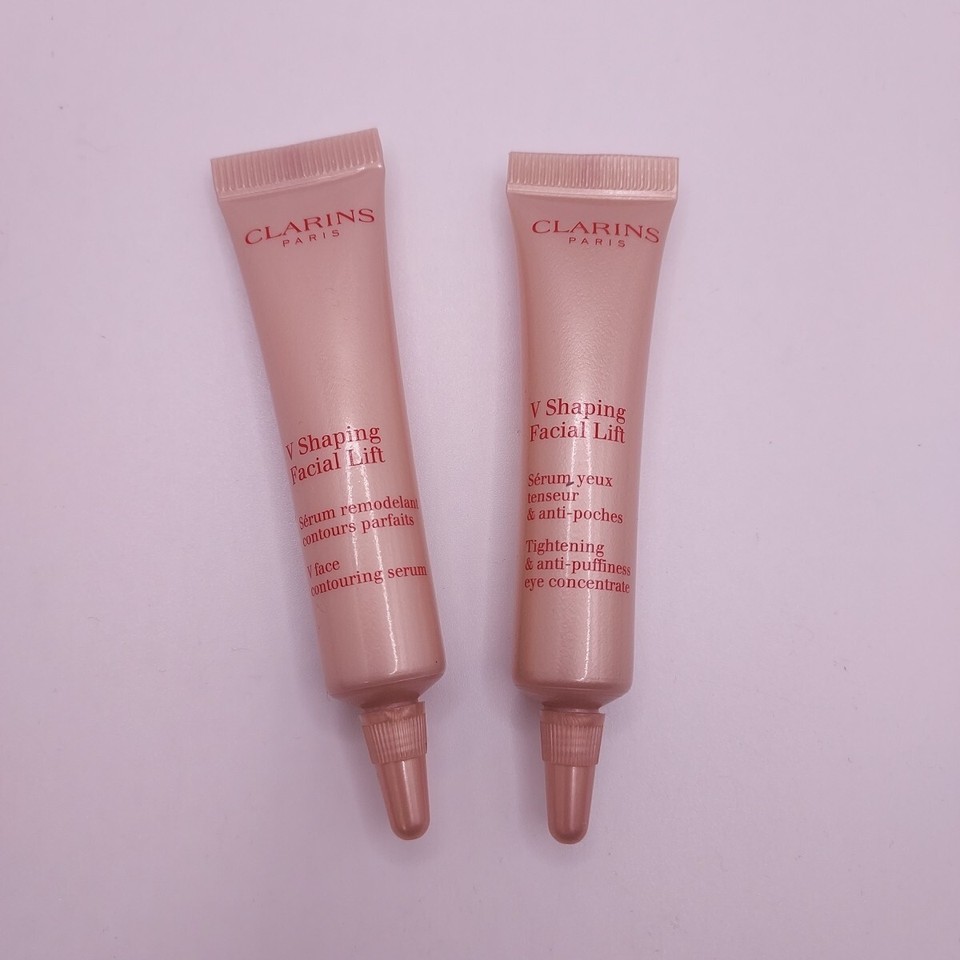 LOT OF 2 Clarins V Shaping Facial Lift V Face Contouring Serum 0.3oz ea - $15.83