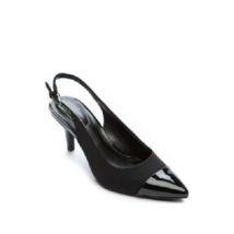 New Bandolino Black Pointy Kitten Heel Pointed Slingback Pumps Size 7 M Size 8 M - £51.34 GBP